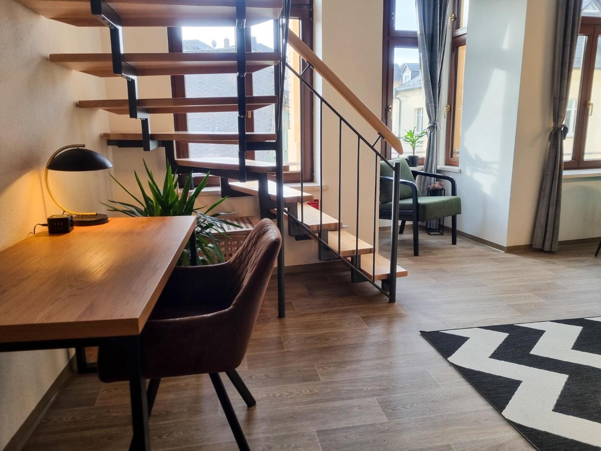 Maremar - Design Maisonette Altstadt - 4 Pers - 57Qm - Luxus Boxspringbett - Kueche - Arbeitsplatz - Privater Parkplatz Greiz Extérieur photo